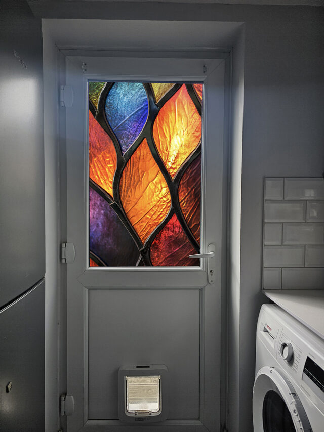 Abstract Colours 2 Stained Glass Window Film