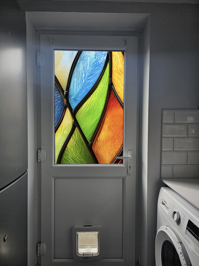 Abstract Pattern 3 Stained Glass Window Film