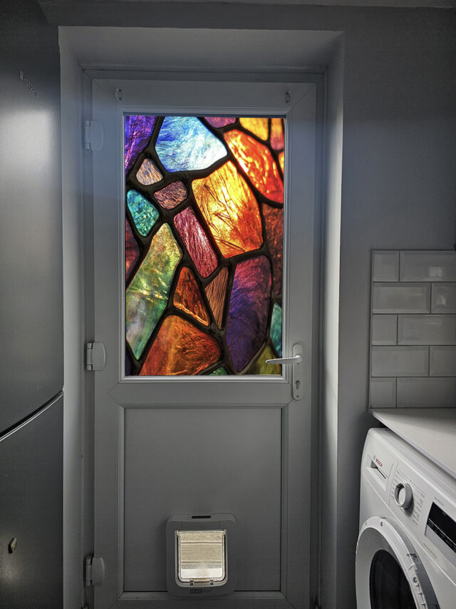 Abstract Pattern 4 Stained Glass Window Film