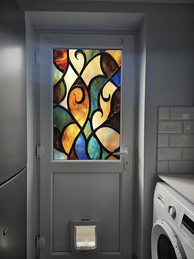 Coloured Pattern Stained Glass Window Film