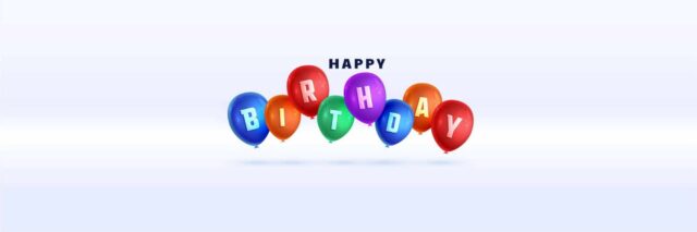 Birthday Balloon Banner