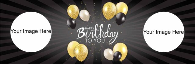 Personalised Black Birthday Banner