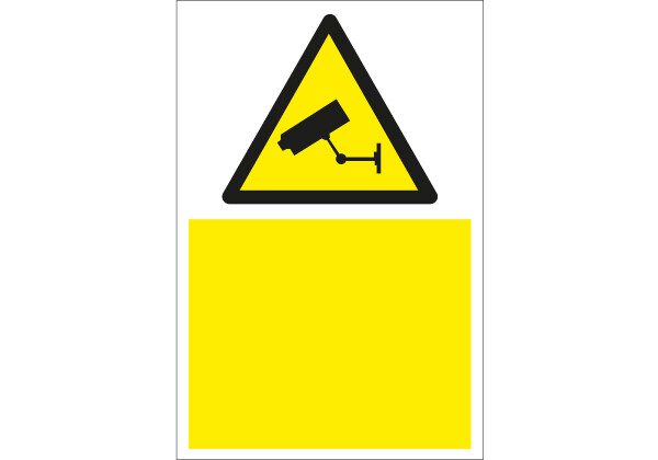 CCTV Blank Sign