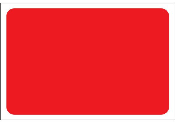 Blank caution sign