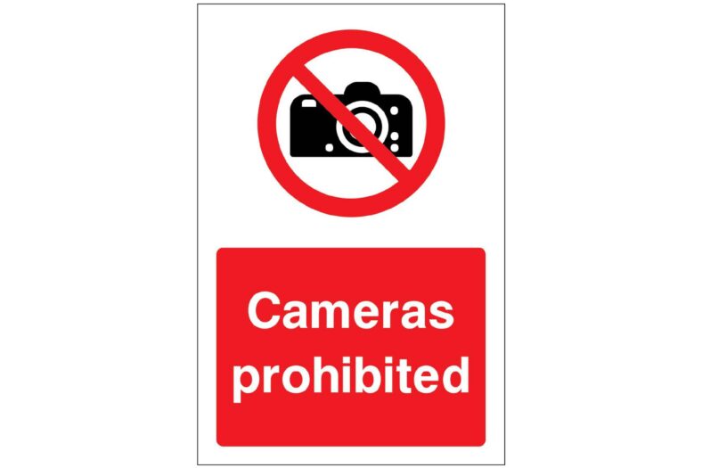 Cameras Prohibited