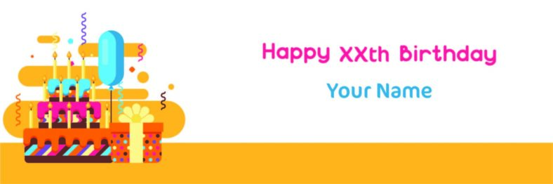 Cartoon Cake Banner