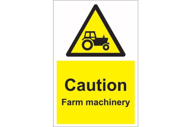 Caution Farm Machinery