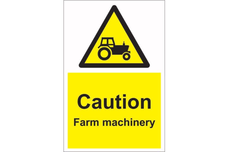 Caution Farm Machinery