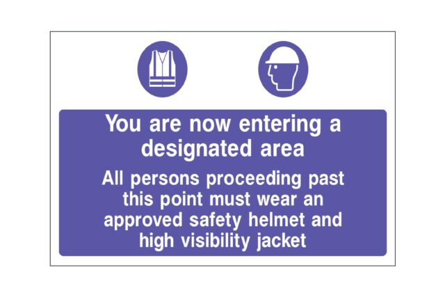 You are now entering a designated area