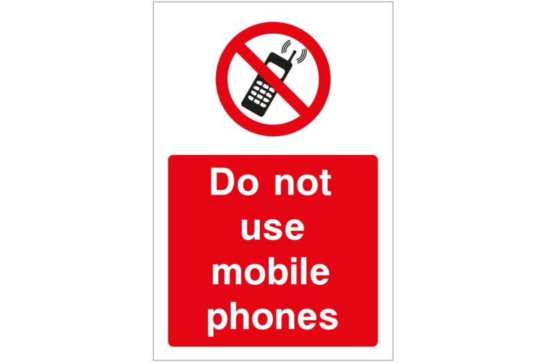 Do not use mobile phones