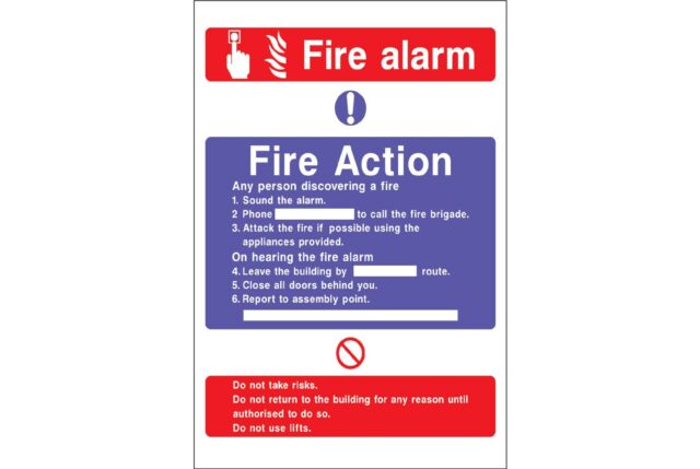 Fire alarm, Fire action