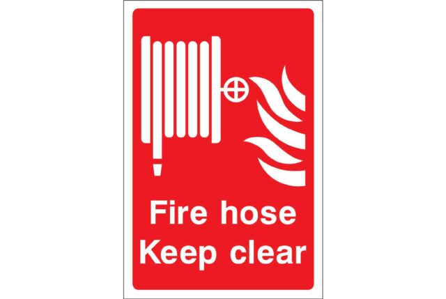 Fire hose keep clear