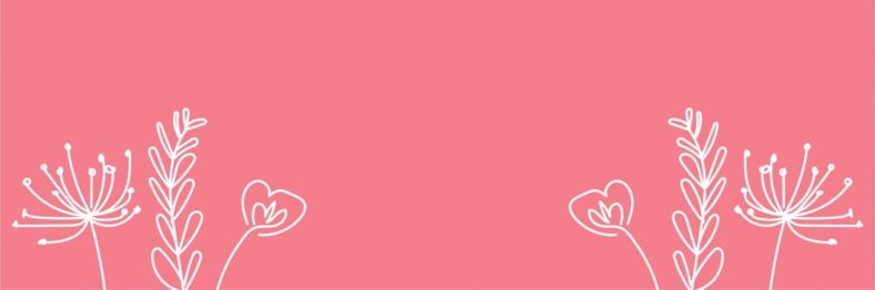 Pink Flowers Banner