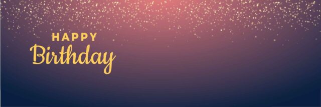 Glitter Birthday Banner