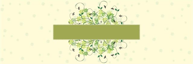 Green Flower Banner