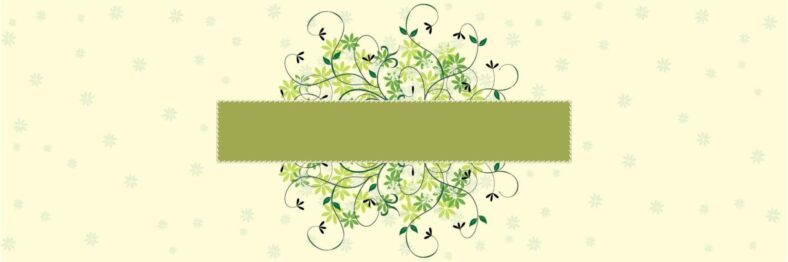 Green Flower Banner
