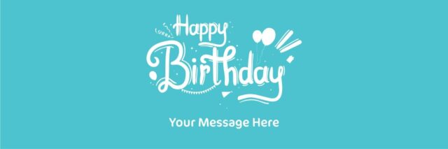 Light Blue Birthday Banner