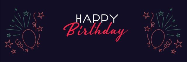 Neon Birthday Banner