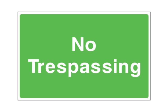No Trespassing Signs