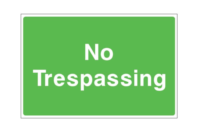 No Trespassing Signs