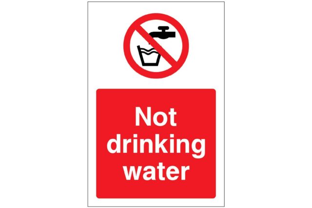 Not drinking water