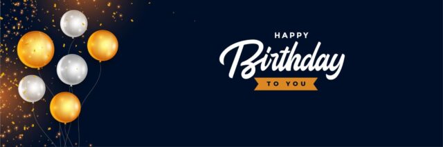 Balloons Birthday Banner