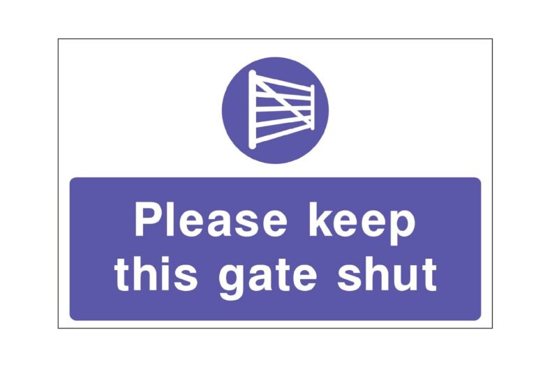 Please keep this gate shut