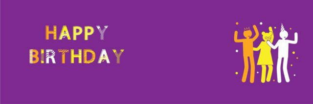 Purple Birthday Party Banner