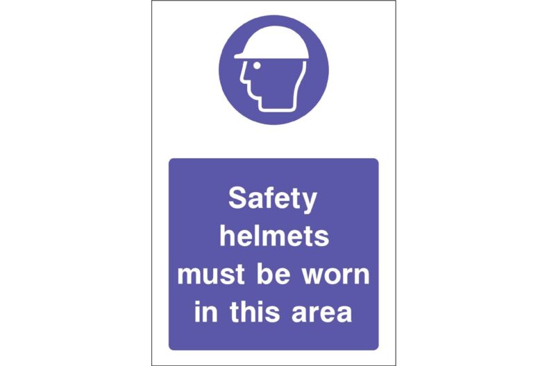 Safety helmets must be worn in this area