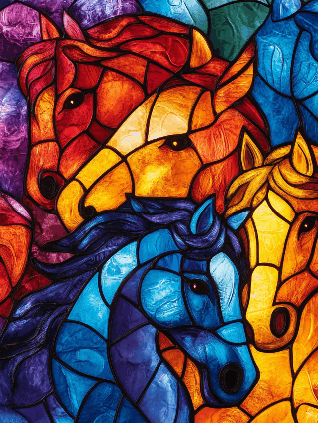Free A5 Sample Group of Horses 4
