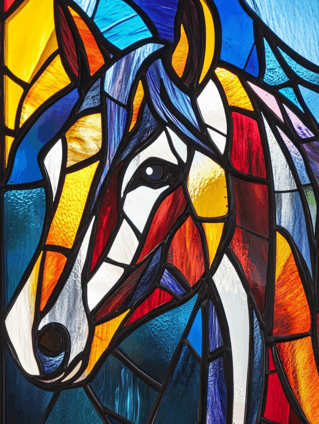 Free A5 Sample Colourful Horse 2