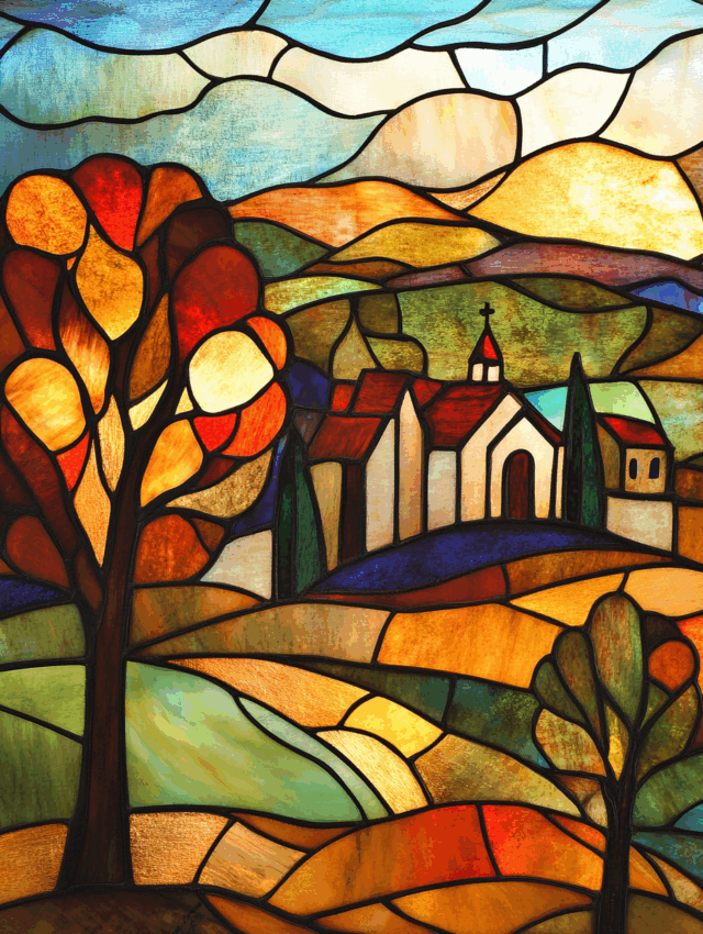 Free A5 Sample Church Landscape