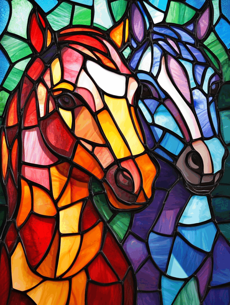 Free A5 Sample Pair of Horses