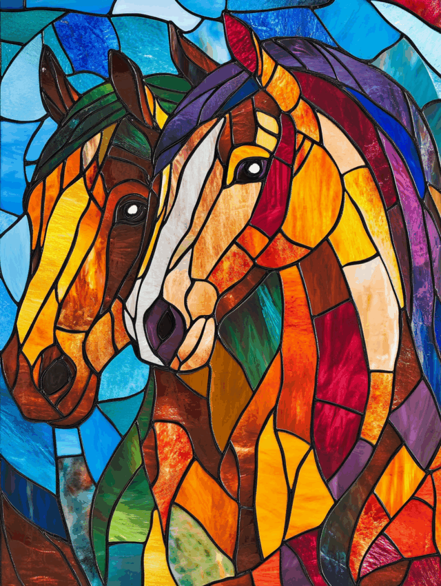 Free A5 Sample Pair of Horses 2