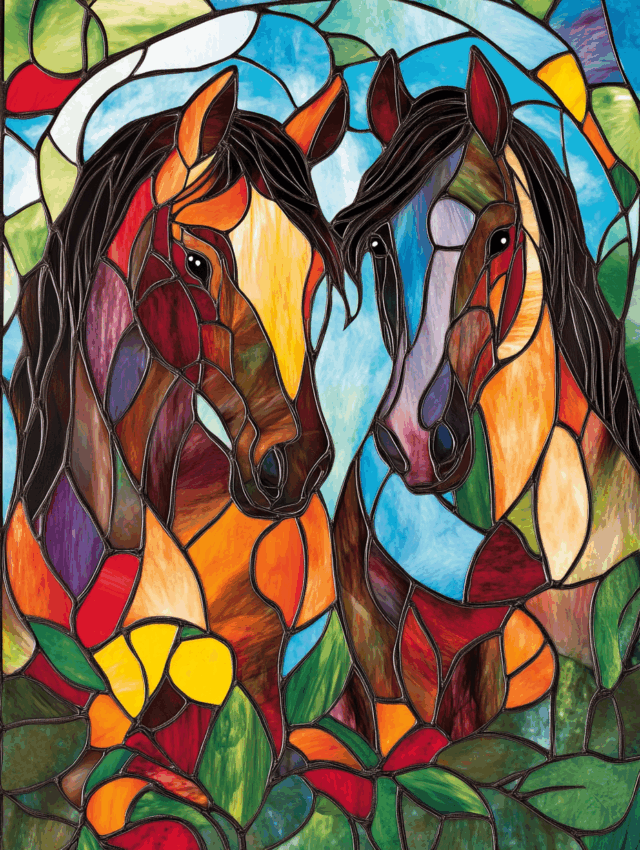 Free A5 Sample Pair of Horses 5