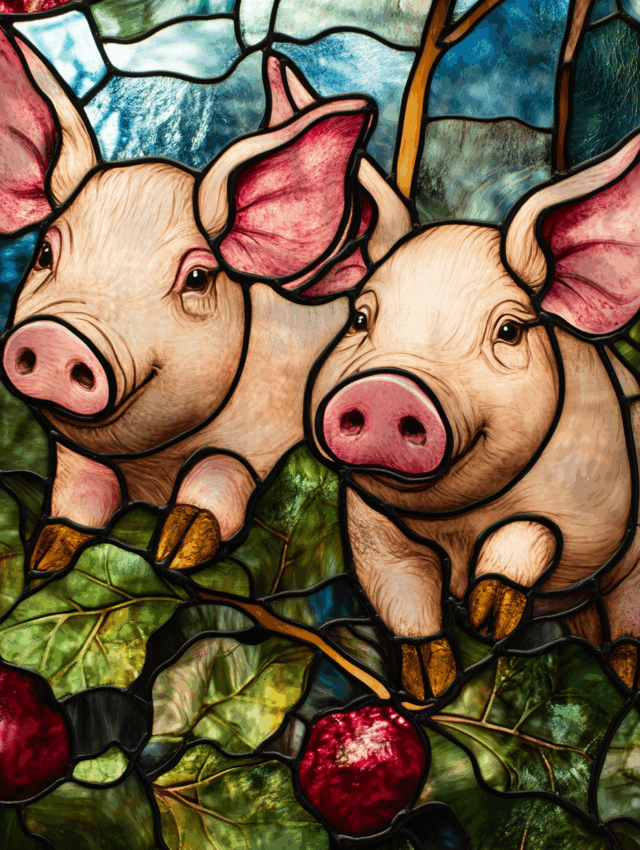 Free A5 Sample Pair of Pigs