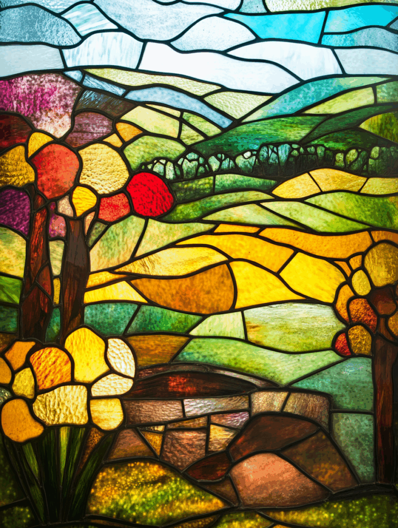 Free A5 Sample Sunny Landscape
