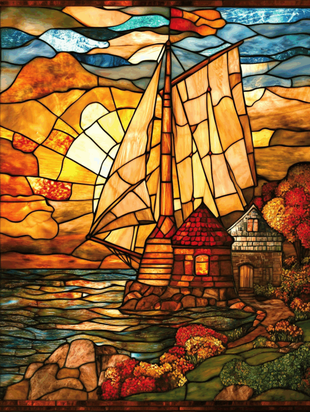 Free A5 Sample Windmill by Sea
