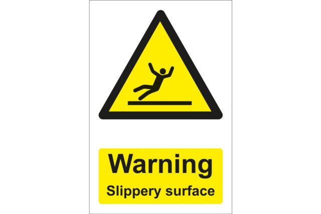 Warning Slippery Surface