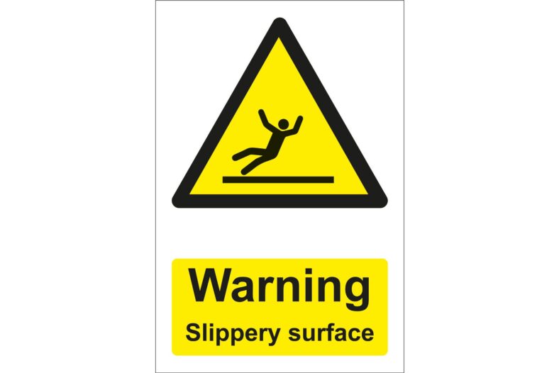 Warning Slippery Surface