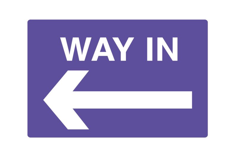 Way in - left