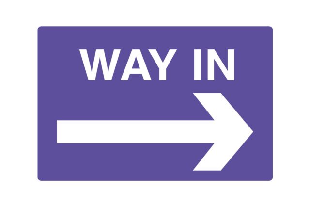Way in - right