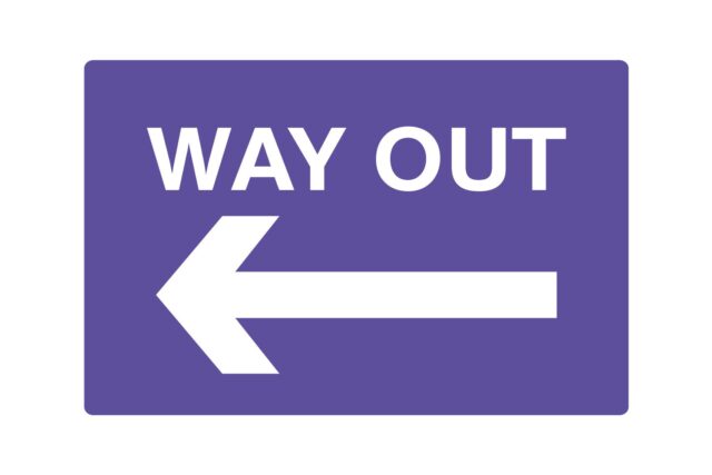 Way out - left