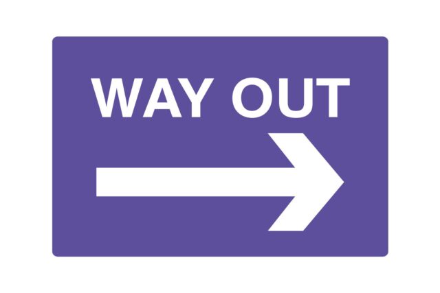 Way out - right