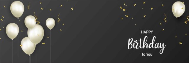 White Balloons Banner