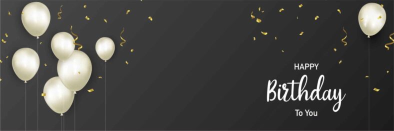 White Balloons Banner