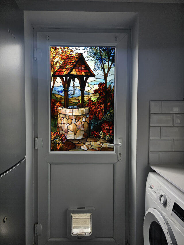 Wishing Well (2) Stained Glass Window Film