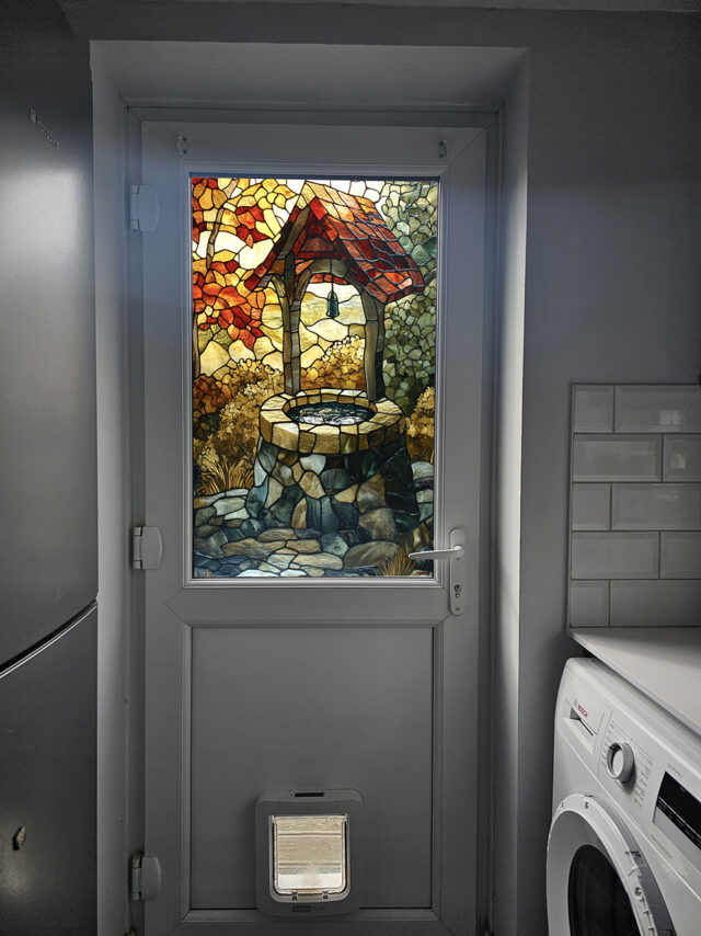 Wishing Well (3) Stained Glass Window Film