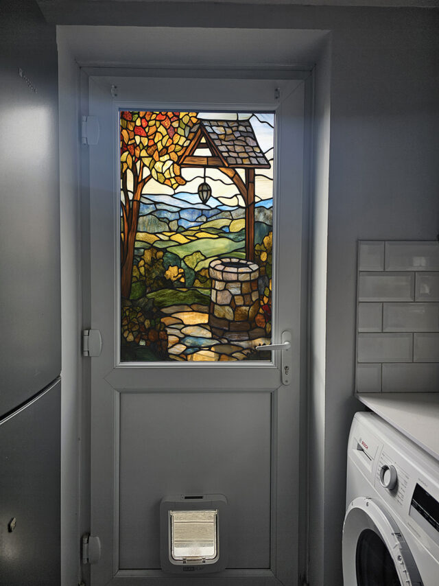 Wishing Well (4) Stained Glass Window Film