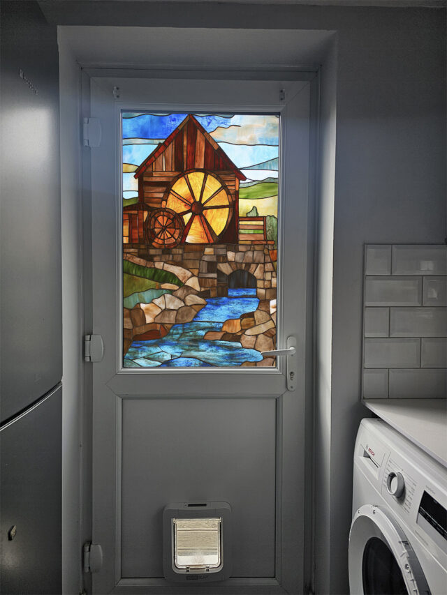 Working Mill 1 Stained Glass Window Film